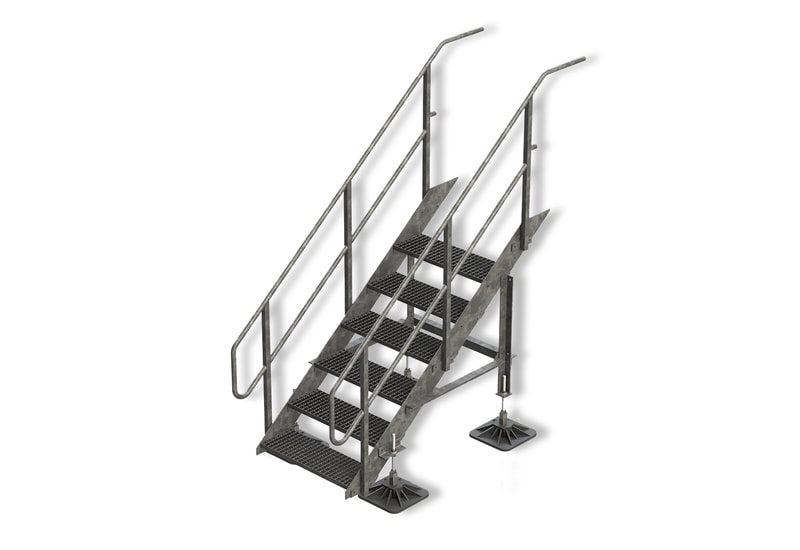 Steps, Fabricated Stairs, Fabricated Step Unit,