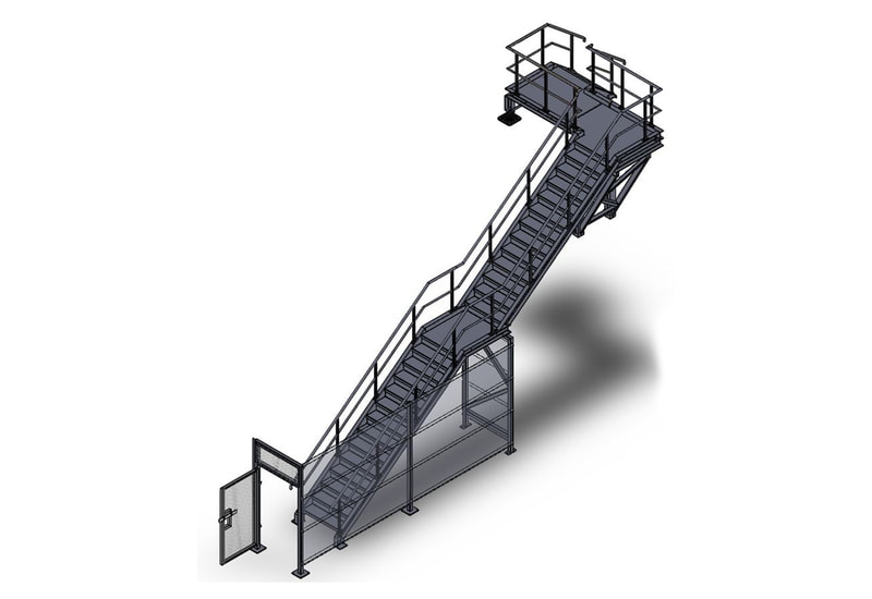 Fabrication, Fabricated Stair well, External Stairs, Fabbed Stairs,